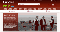 Desktop Screenshot of gribblesbutchers.co.uk